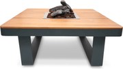 Happy Cocooning Horizon vuurtafel vierkant 95x95xH35 cm Smokey Anthracite