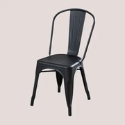 Lix Stapelbare Eetkamerstoel Matzwart - Sklum