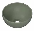 INK Otello XS waskom - 24x24x12cm Fontein kom rond porselein - mat retrogroen 0300245