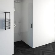 BRAUER Void nisdeur helder glas 90x200 omkeerbaar incl. glascoating chroom GS-VON1H90200CE