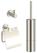 Best Design Luxe-Ore toilet accessoires set RVS geborsteld