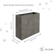 Grigio Room Divider Natural Concrete