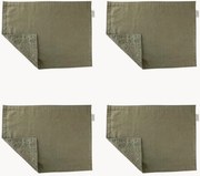 Dubbelzijdige placemats Wild Clematis, 6-delig