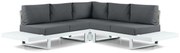 Hoek loungeset 5 personen Aluminium Wit  Lifestyle Garden Furniture Lorenzo