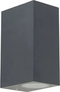 Smart wandlamp donkergrijs IP44 incl. 2 Wifi GU10 - Baleno