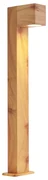 Moderne staande buitenlamp aluminium met hout print 65cm IP44 - Baleno Modern E27 IP44 Buitenverlichting