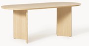 Ovale houten eettafel Toni, in verschillende formaten
