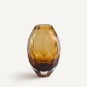 Vaas in dik amberkleurig glas, Veneto