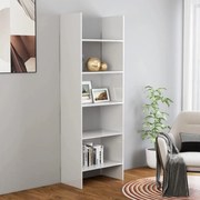 vidaXL Boekenkast 60x35x180 cm spaanplaat hoogglans wit