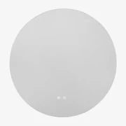 Ronde Badkamerwandspiegel Met Led-licht En Anti-condens (ø70 Cm) Solyn Transparant - Sklum
