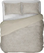 YASMENG Satijnen beddengoed, 200 x 220 cm, beige, 100% langstapelig katoen, verkoelend, mako-satijn, beddengoed, zacht, zijdeachtig, ademend, zijden dekbedovertrek, 3-delig, met ritssluiting en 2