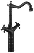 Keukenkraan Wastafelkraan Rea Rustico Old Black