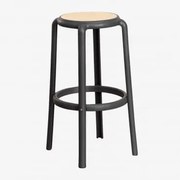 Omara Tuinkruk Van Polypropyleen Grijs – Grafiet & ↑75 Cm - Sklum