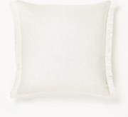 Linnen kussenhoes Luana met franjes