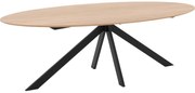 Goossens Excellent Eettafel Ferris Piramide Poot, Ovaal 240 x 130 cm