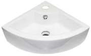Best Design Floor Fontein 32.5x32.5x13cm wit met 1 kraangat porselein 3811090