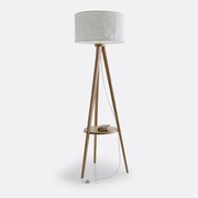 Staande lamp, drievoet en lampenkap, Setto