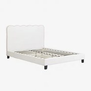 Gestoffeerd Bed Zivon Stof Roze & 160 X 200 Cm - Sklum