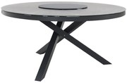 Perth ronde tuintafel - antraciet - ceramic - 150 cm.