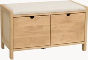 Gestoffeerde houten opbergbank Hillmond
