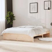 vidaXL Bedframe massief hout 135x190 cm 4FT6 Double