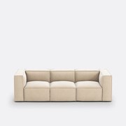 Modulaire bank, 3-zit, vintage ribfluweel Seven