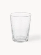 Mondgeblazen Bubble waterglazen met decoratieve luchtbellen, 4 stuks