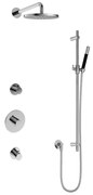 Hotbath Cobber IBS20 Regendoucheset inbouw - 35cm wandarm - 20cm ronde hoofddouche - staafhanddouche - glijstang - chroom IBS20CR7