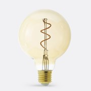 bolvormige ledlamp ambreØ9,5 cm, Baulind