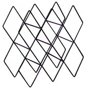 [*] Flessenrek Voor 10 Flessen In Boro-staal Zwart - Sklum