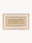 Handgeweven jute deurmat Clover