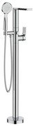 Crosswater Fuse badkraan - staand - met handdoucheset - Chroom FS416FC