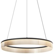 Moderne hanglamp zwart 78cm incl. LED 3-staps dimbaar - Anello Chandelier