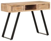 vidaXL Bureau met natuurlijke randen 110x50x75 cm massief acaciahout