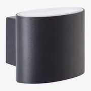 Led-wandlamp Voor Buiten In Aluminium Met 2 Lichtpunten Birelo Zwart - Sklum