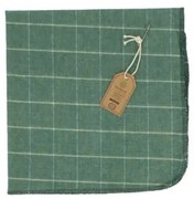 Stofdoek, biologische katoen, groen, 45 x 45 cm