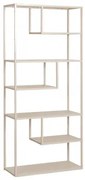 Thura Stalen Boekenkast Tapioca Beige - Sklum