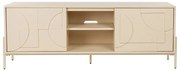 Zuiver Faces Tv-meubel Beige Hout Met Patroon - 160x40x60cm.