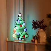 Kerst tafellamp kerstboom incl. LED met timer - Infinidade