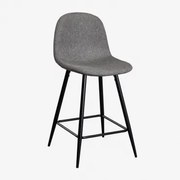 Verpakking Van 2 Glamm Hoge Krukken Grijs – Antraciet & ↑65 Cm & Zwart - Sklum