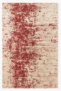Handgeweven wollen vloerkleed Cynthia met abstract patroon