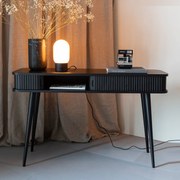 Zuiver Barbier Black Zwarte Design Sidetable - 120 X 35cm.