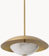 Hanglamp Marcona met albast glazen lampenkap