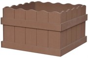 vidaXL Plantenbak verhoogd 40x40x25 cm HKC bruin