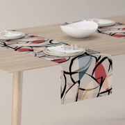 Dekoria Rechthoekige tafelloper, roze-grijs, 40 x 130 cm