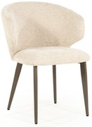 Eleonora Mateo Bruin Potige Eetstoel Beige