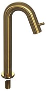 INK Fonteinkraan - 29cm - staand - gebogen - messing Brushed mat goud 9902364