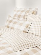 Geruit katoenen dekbedovertrek Nels