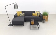 Boavista/Toronto loungebank chaise longue - Sooty - 3-delig - rechts