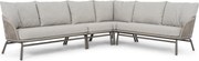 Hoek loungeset 6 personen Rope Taupe  Coco Livo